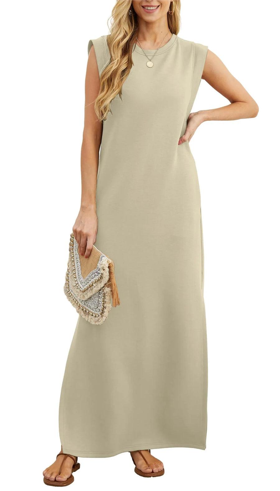 Britt - Comfortable wrinkle free maxi dress