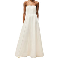 Aria White Bandeau Maxi Dress