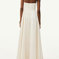 Aria White Bandeau Maxi Dress