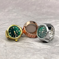 Bozhi - Green Marble Watch Ring