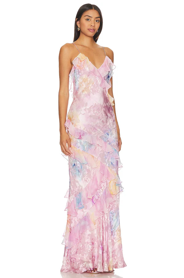 Anaelle - Dreamy maxi dress with ruffle details