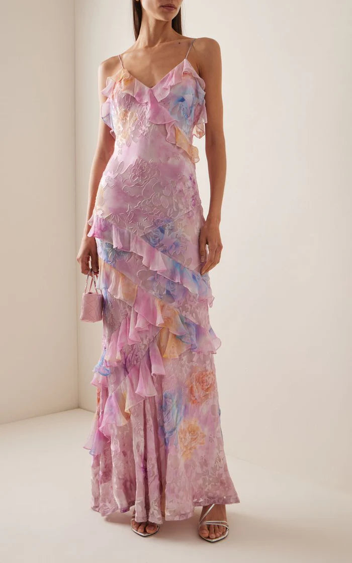 Anaelle - Dreamy maxi dress with ruffle details