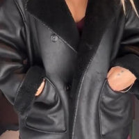 Amalia - Faux leather coat