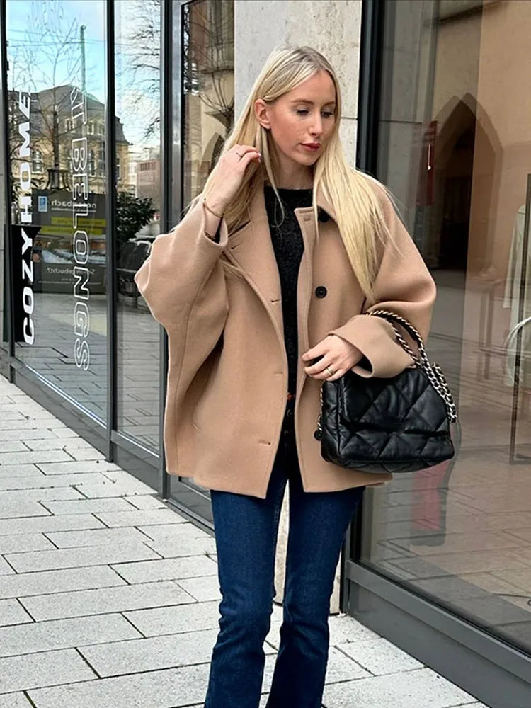 Tarina - Oversized lapel jacket