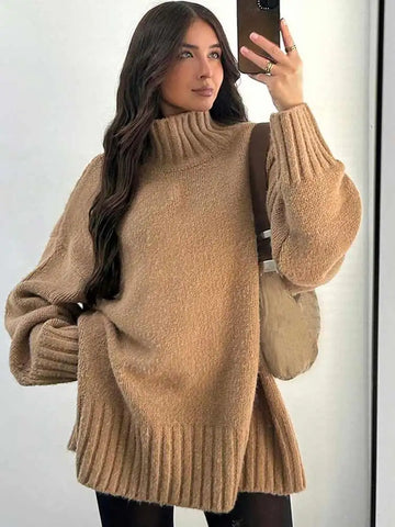 Claire - Cosy knitted turtle neck jumper