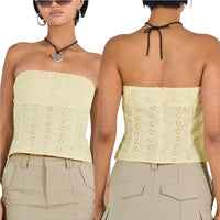 Zavia - Lace detail strapless top