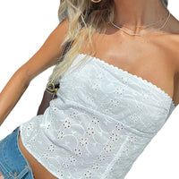 Zavia - Lace detail strapless top