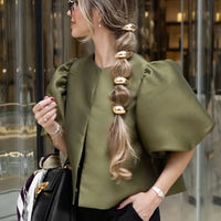 Anna - Elegant bell sleeve blouse