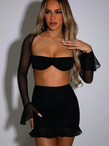 Whitney - Two piece set with bralette top