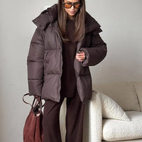 Elodie - Cosy puffer jacket with large hood