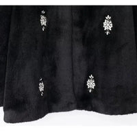 Nara - Embellished faux fur coat