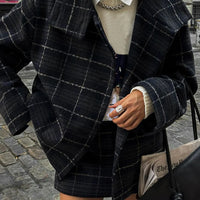 Jade Anna - Checkered jacket and shorts set