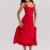 Safira - Flattering dress with ruffled hem