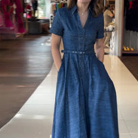 Janna - Flattering denim dress