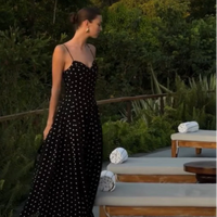 Tamara - Elegant polka dot maxi dress