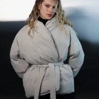 Korina - Puffer jacket with belt