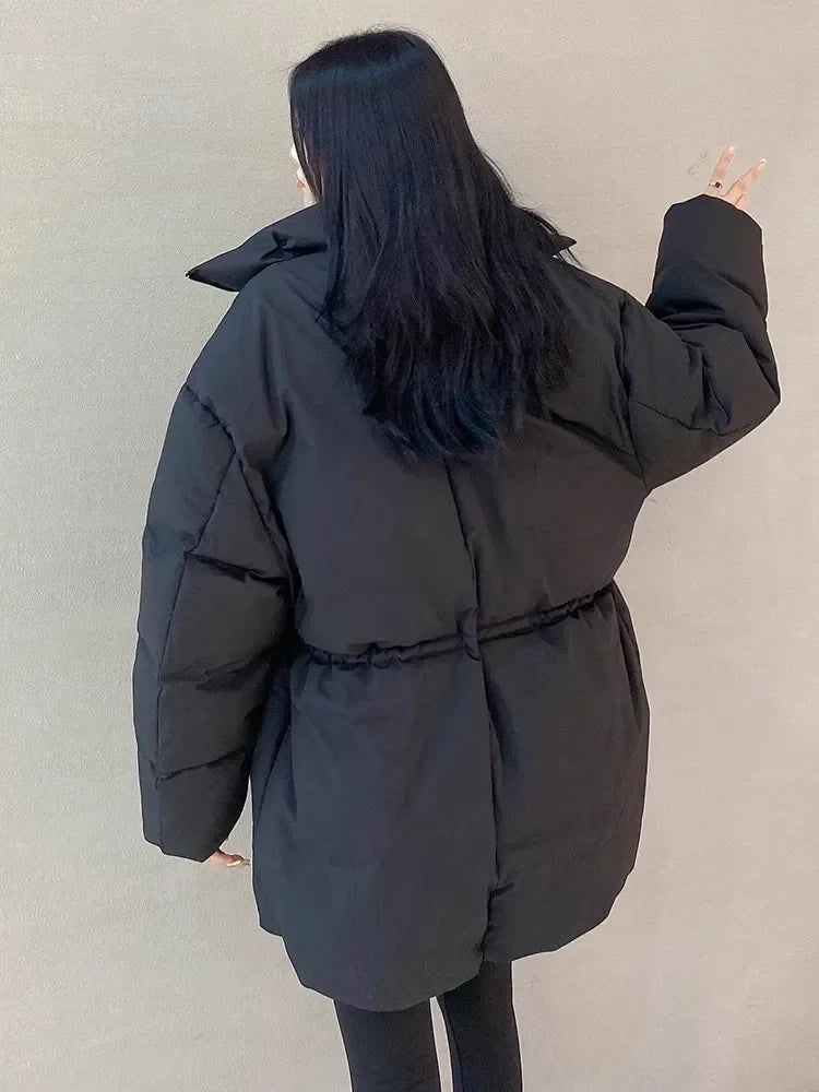 Skyler - Cosy puffer coat with waist cord