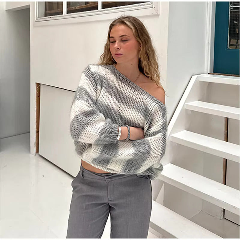 Anisa - Casual knitted striped jumper