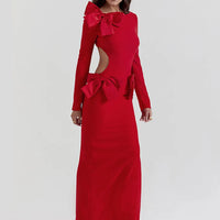 Elodie - Figure flattering dress with bows