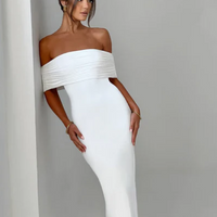 Kate - Off shoulder flattering dress