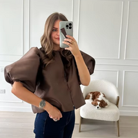 Anna - Elegant bell sleeve blouse