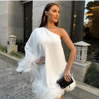 Cassie - Feathered party dress