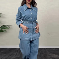 Denise - Denim two piece set