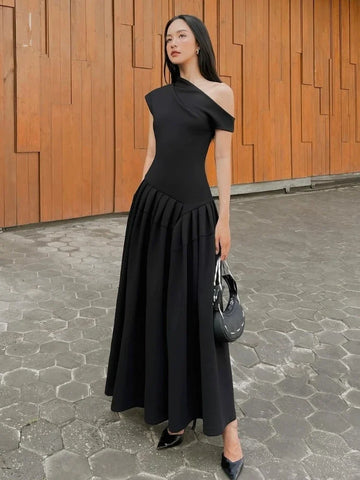 Freesia - Elegant off shoulder dress