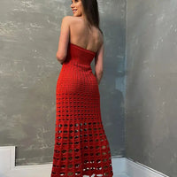 Yara - Fine knitted strapless dress