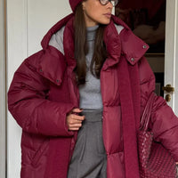 Elodie - Cosy puffer jacket with large hood