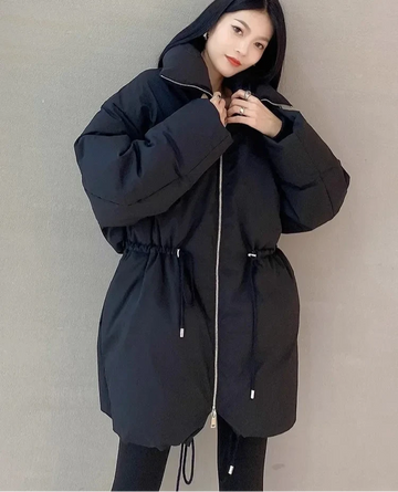 Skyler - Cosy puffer coat with waist cord