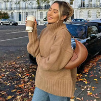 Claire - Cosy knitted turtle neck jumper