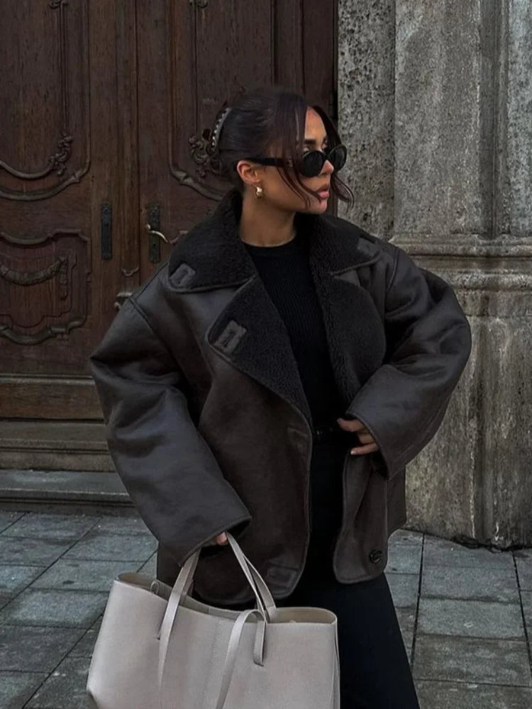 Rye - Lined oversized coat