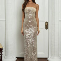 Clara - Sparkling strapless dress