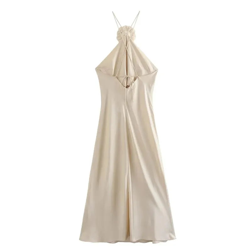 Berna - Elegant halter neck dress