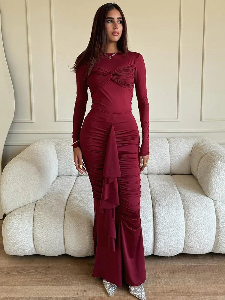 Cadisha - Draped body con dress