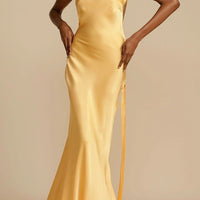 Aurelia Asymmetrical one-shoulder Maxi Gown