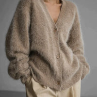 Karala - Mohair blend V-neck cardigan