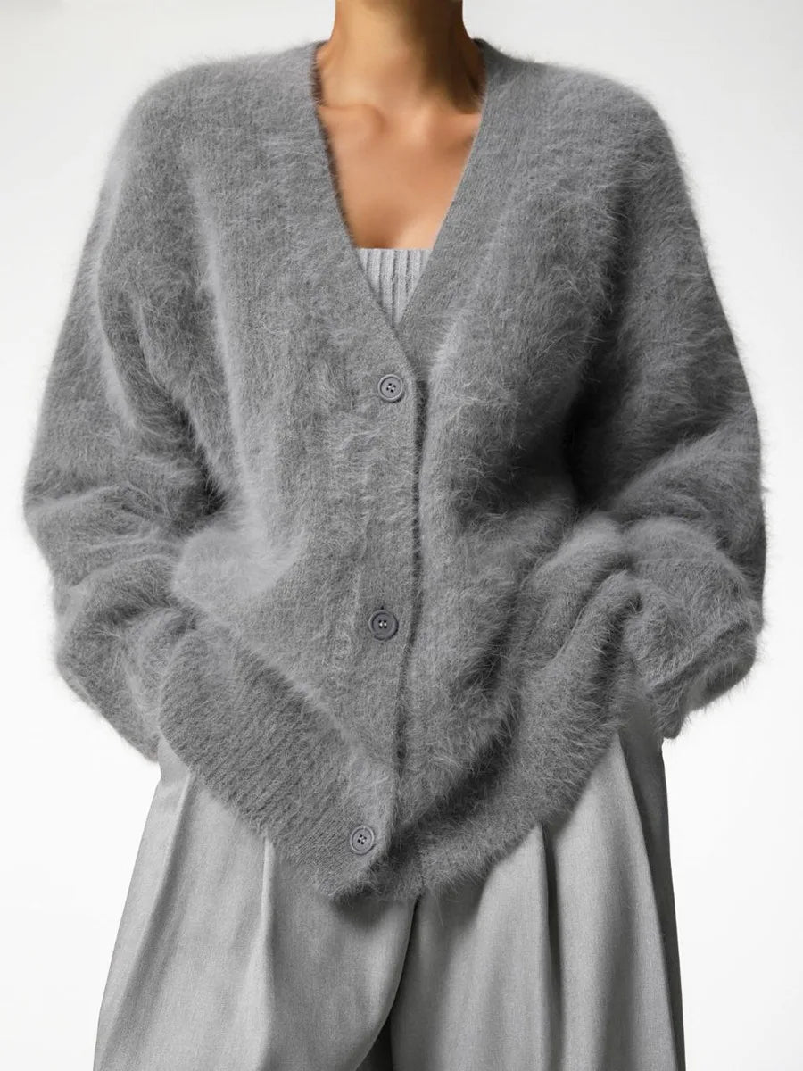 Karala - Mohair blend V-neck cardigan