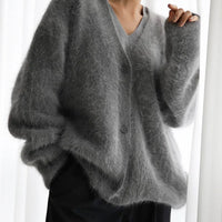 Karala - Mohair blend V-neck cardigan