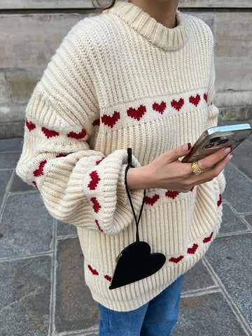 Valentina - loose ribbed knit jumper