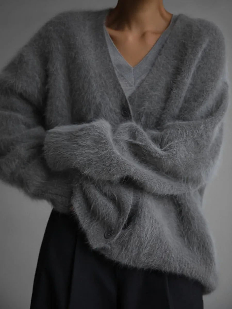 Karala - Mohair blend V-neck cardigan